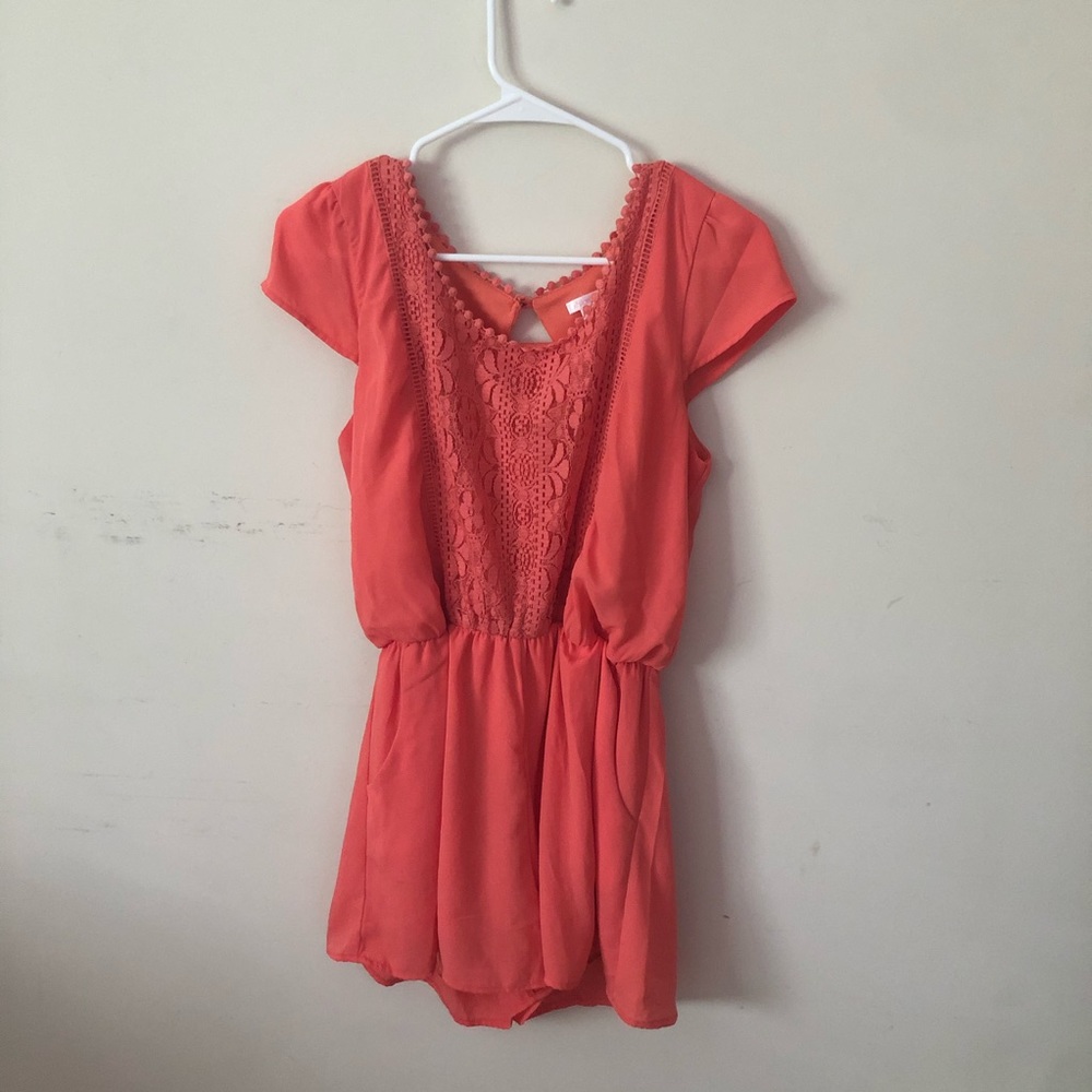 Coral romper from target (M)
